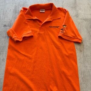 Live Orange Hazard Hunter Men's Polo - Size M